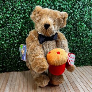 Vermont Teddy Bear FUREVER YOUR STUD MUFFIN 16” Brown Jointed Teddy Bear